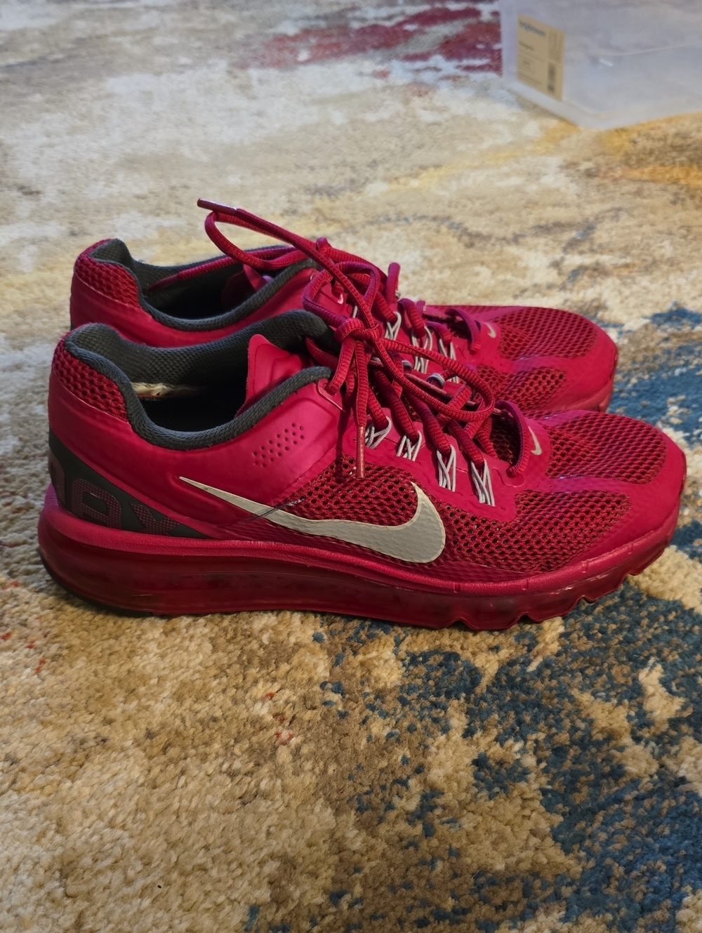 Nike Bright Pink Running Sneakers with Silver Swoosh